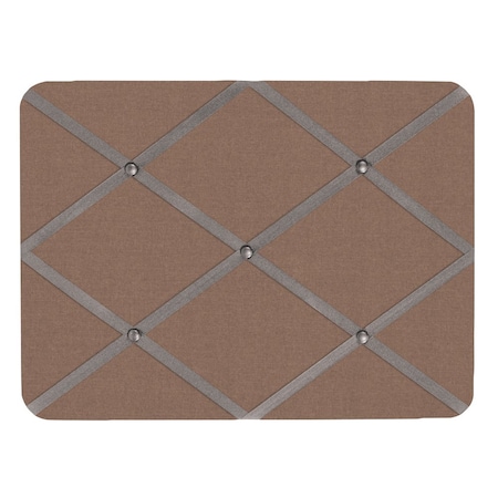 United Visual Products Slim Enclosed Corkboard, 36"x48", Satin Alum Frame/Pearl UVEB3648-SATIN-PEARL
